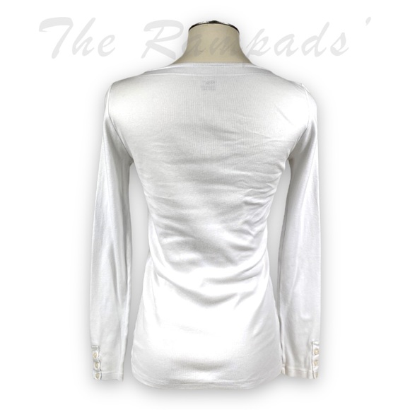 Gap Solid White Long-sleeve T-shirt Size Women’s Small - Picture 3 of 7